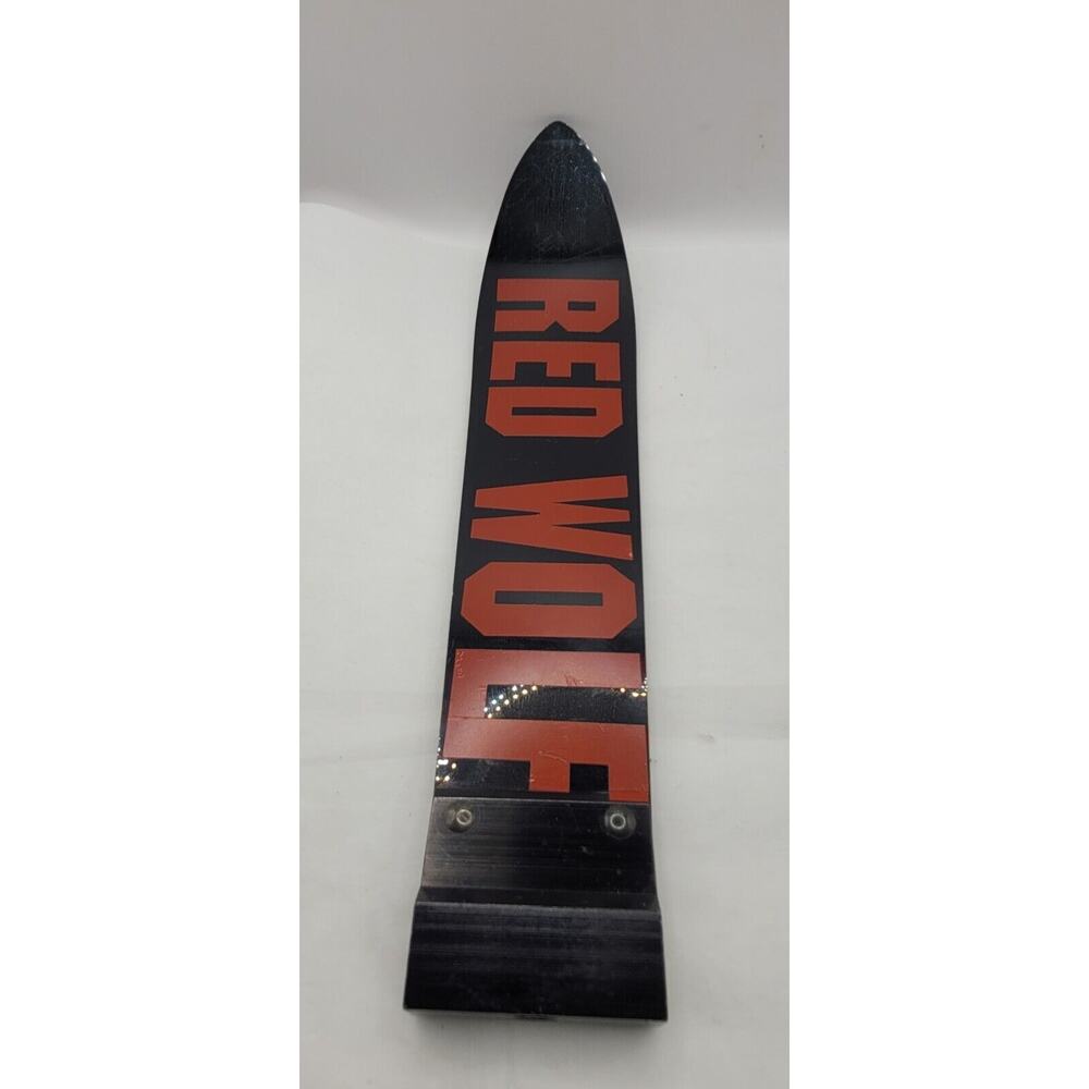 Rare Red Wolf Snowboard Beer Tap Handle
